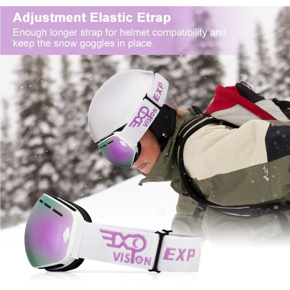 Anti-fog Snowboard Ski Goggles Women
